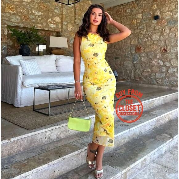 RARE!!! ZARA BLOGGER FAVE!!! Fitted Midi Dress NWT - Picture 7 of 16